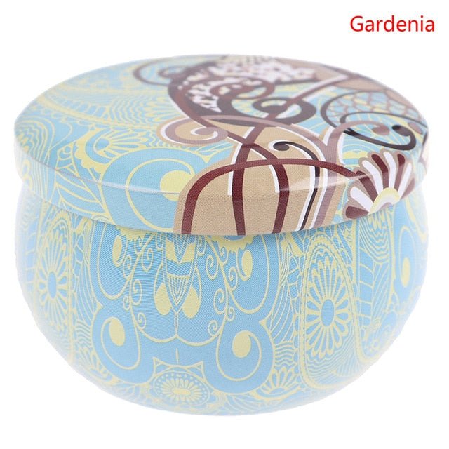 Handmade scented candles with flowers Tin Can Fragrance