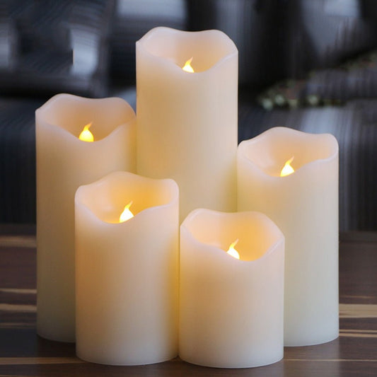 Flameless Uneven Edge Electrical Paraffin Wax Led Candle For Wedding Party/Home/Christmas/Decoration And Lovely Night Light